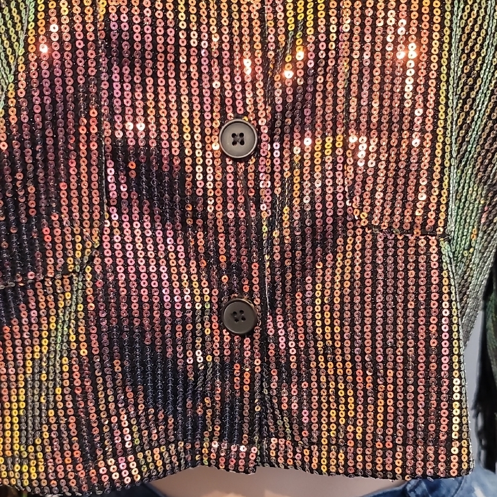 Lucky & Blessed Sequin And Fringe Jacket View 5